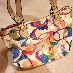 COACH Multi Colour Purse with Wallet.